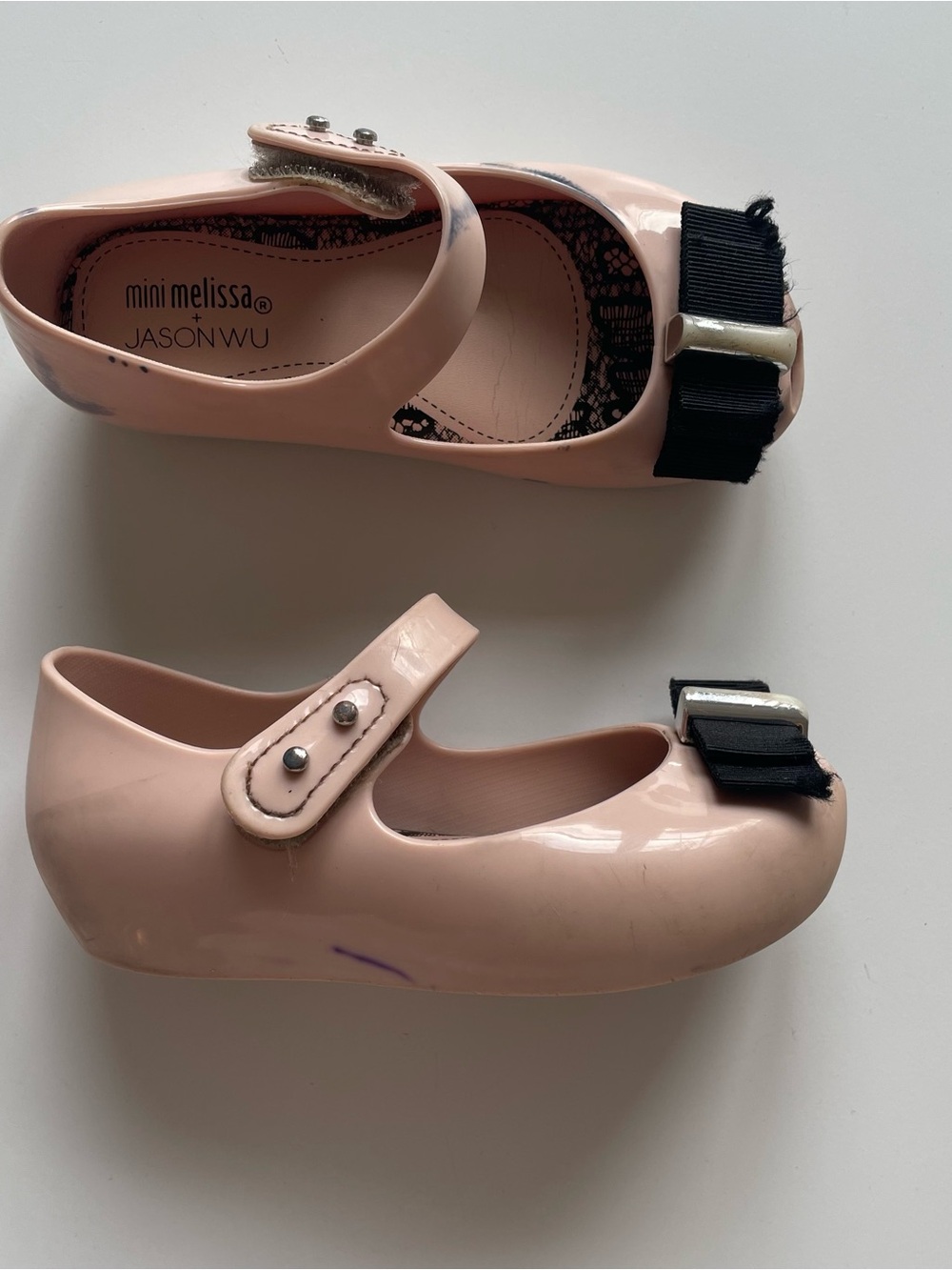 Mini Melissa Ultragirl + Jason WU Mary Jane Shoes Toddler Girl Sz 8 Pink Bow